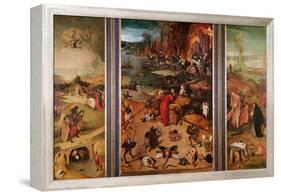 Triptych of the Temptation of St. Anthony-Hieronymus Bosch-Framed Premier Image Canvas
