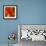 Triptych Red Wassily I-Petro Mikelo-Framed Art Print displayed on a wall