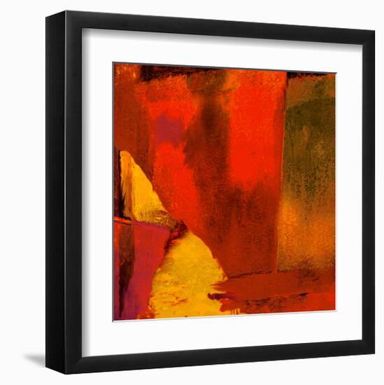 Triptych Red Wassily I-Petro Mikelo-Framed Art Print