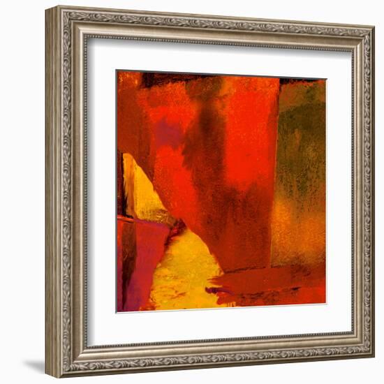 Triptych Red Wassily I-Petro Mikelo-Framed Art Print