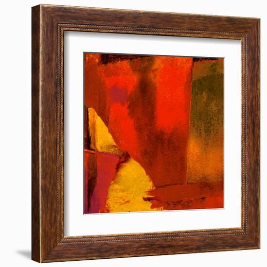 Triptych Red Wassily I-Petro Mikelo-Framed Art Print