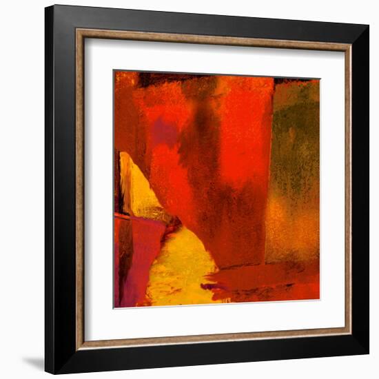 Triptych Red Wassily I-Petro Mikelo-Framed Art Print