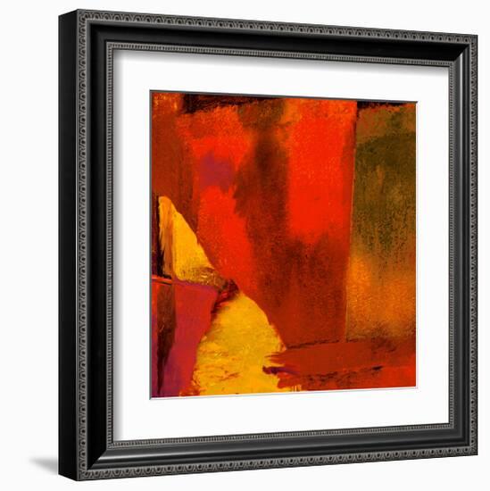 Triptych Red Wassily I-Petro Mikelo-Framed Art Print