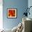 Triptych Red Wassily I-Petro Mikelo-Framed Art Print displayed on a wall