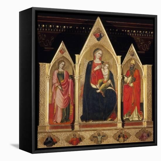 Triptych with Madonna and Saints-Cenni Di Francesco-Framed Premier Image Canvas