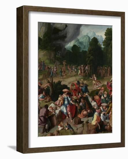 Triptych with the Adoration of the Golden Calf-Lucas van Leyden-Framed Giclee Print