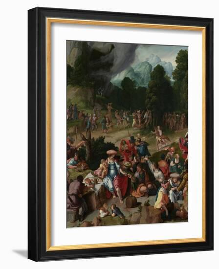 Triptych with the Adoration of the Golden Calf-Lucas van Leyden-Framed Giclee Print