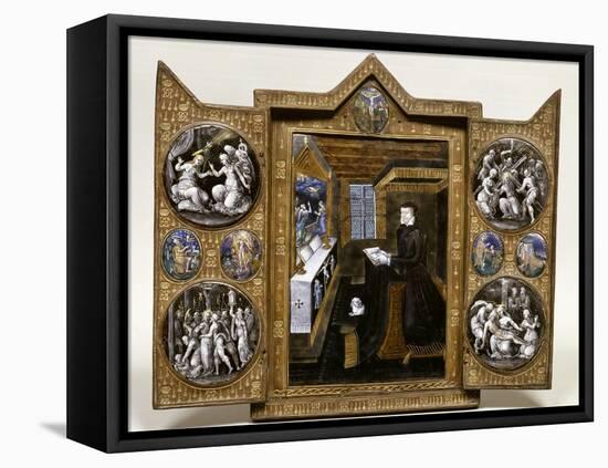 Triptyque de deuil de Catherine de Médicis-null-Framed Premier Image Canvas