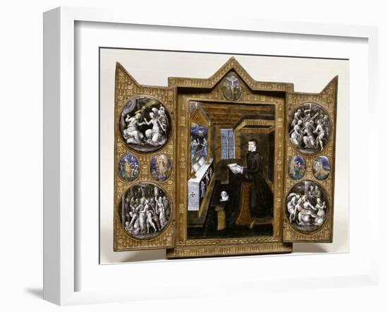 Triptyque de deuil de Catherine de Médicis-null-Framed Giclee Print