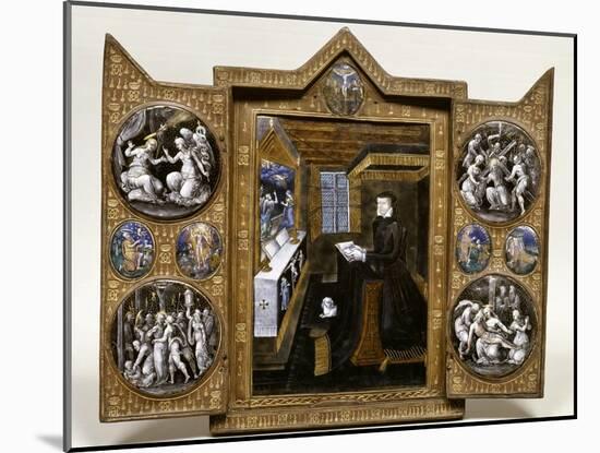 Triptyque de deuil de Catherine de Médicis-null-Mounted Giclee Print