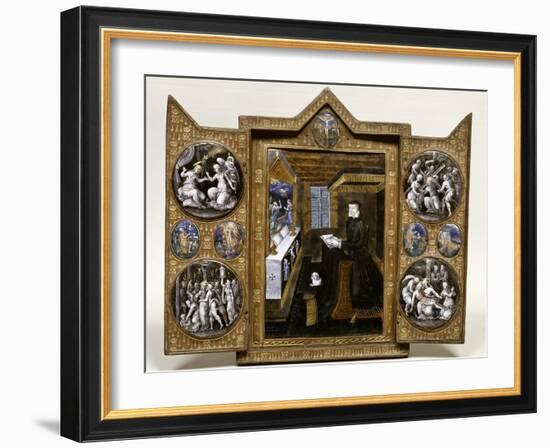 Triptyque de deuil de Catherine de Médicis-null-Framed Giclee Print