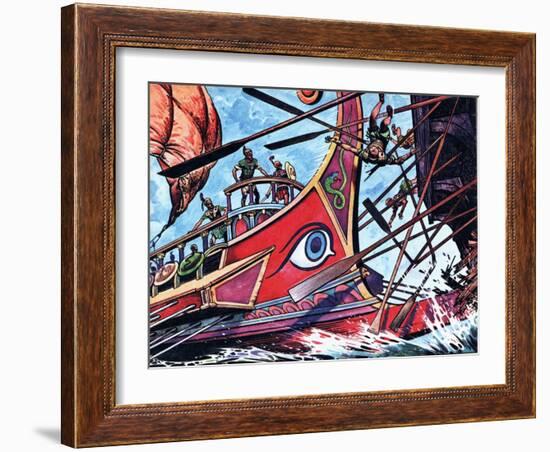 Trireme-Peter Jackson-Framed Giclee Print