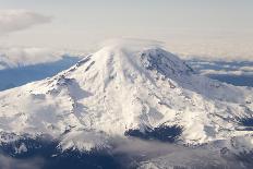 USA, Washington State, Mt Rainier with Cap Cloud-Trish Drury-Photographic Print