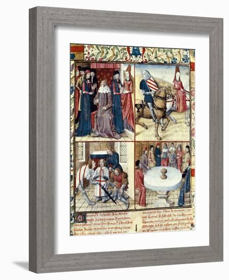 Tristan and Iseult-Everard de Espinques-Framed Art Print