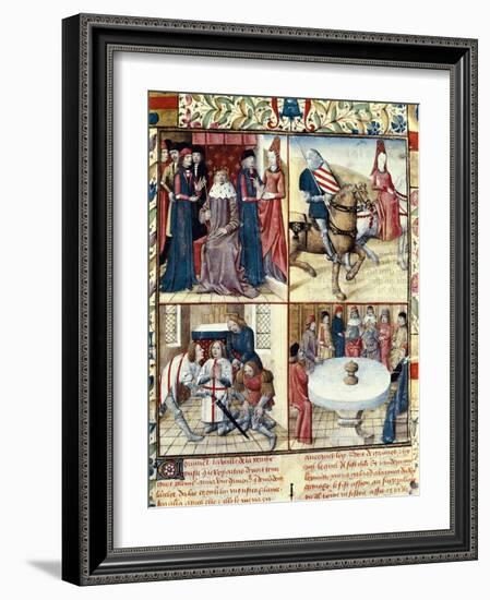 Tristan and Iseult-Everard de Espinques-Framed Art Print