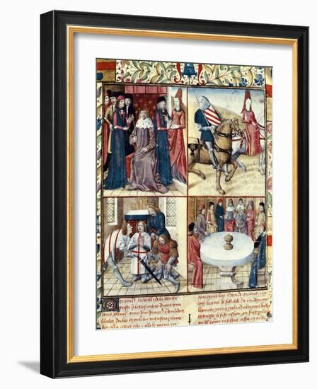 Tristan and Iseult-Everard de Espinques-Framed Art Print