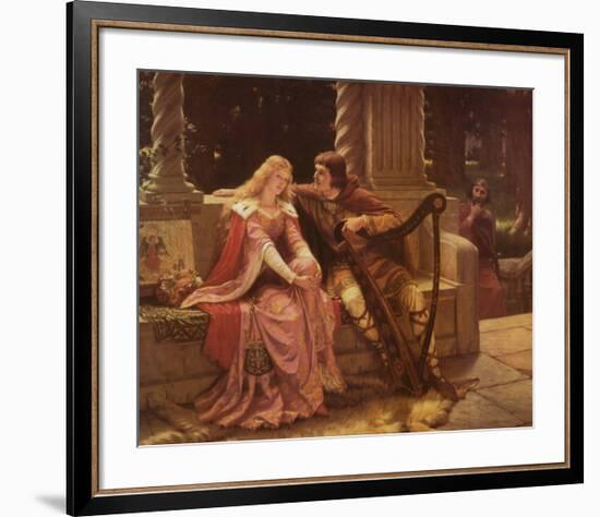 Tristan and Isolde-Edmund Blair Leighton-Framed Art Print