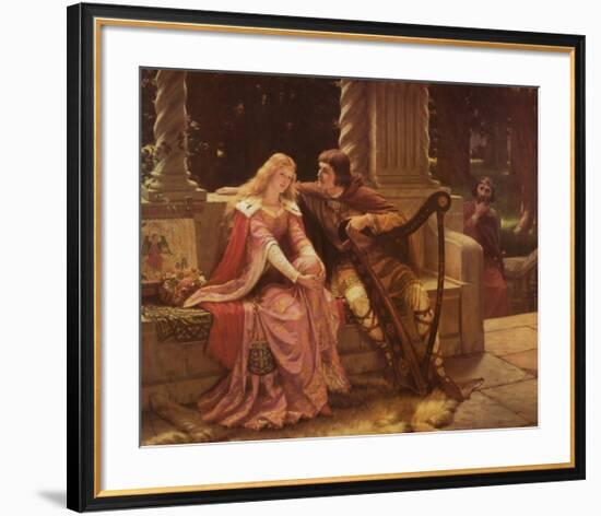 Tristan and Isolde-Edmund Blair Leighton-Framed Art Print