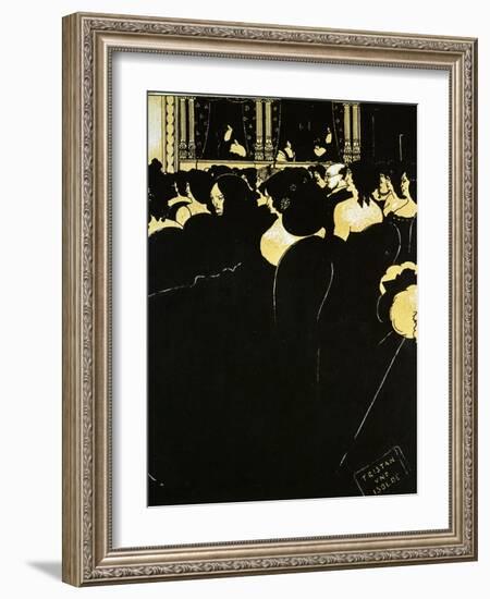 Tristan and Isolde-Aubrey Beardsley-Framed Giclee Print