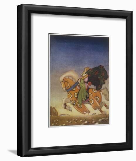 Tristram Carries Isolde Away to be His Uncle's Wife-Mackenzie-Framed Art Print