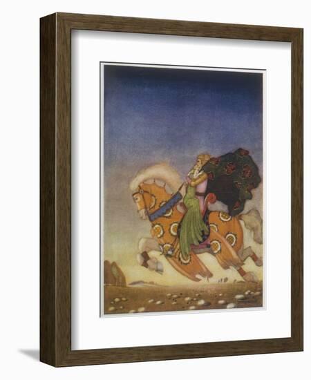 Tristram Carries Isolde Away to be His Uncle's Wife-Mackenzie-Framed Art Print