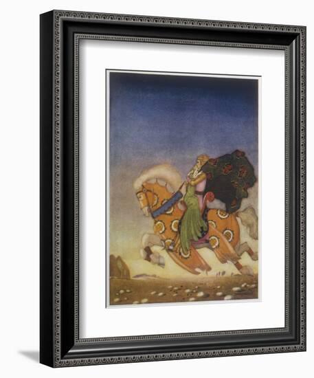 Tristram Carries Isolde Away to be His Uncle's Wife-Mackenzie-Framed Art Print