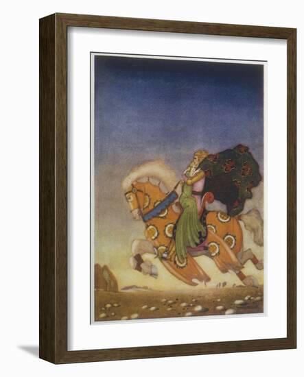 Tristram Carries Isolde Away to be His Uncle's Wife-Mackenzie-Framed Art Print