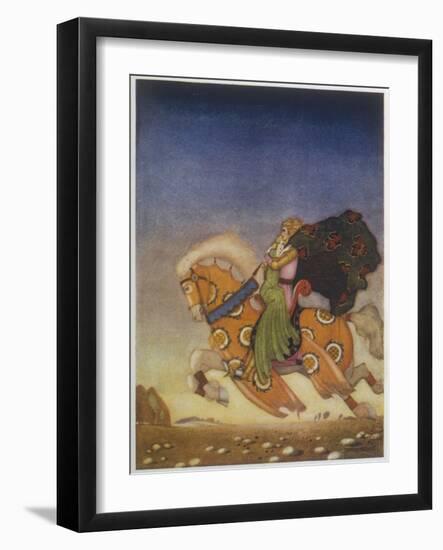 Tristram Carries Isolde Away to be His Uncle's Wife-Mackenzie-Framed Art Print