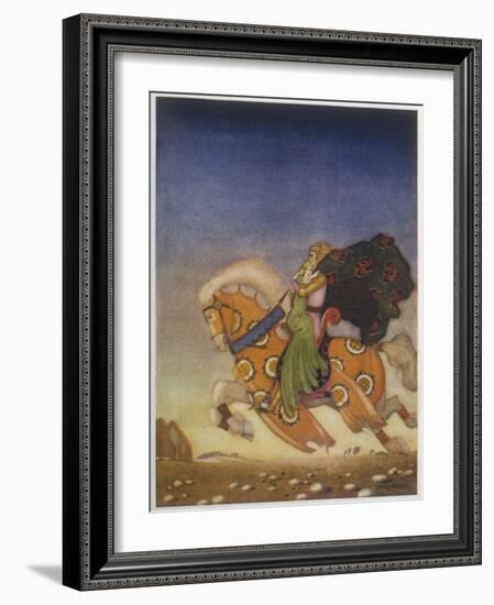 Tristram Carries Isolde Away to be His Uncle's Wife-Mackenzie-Framed Art Print