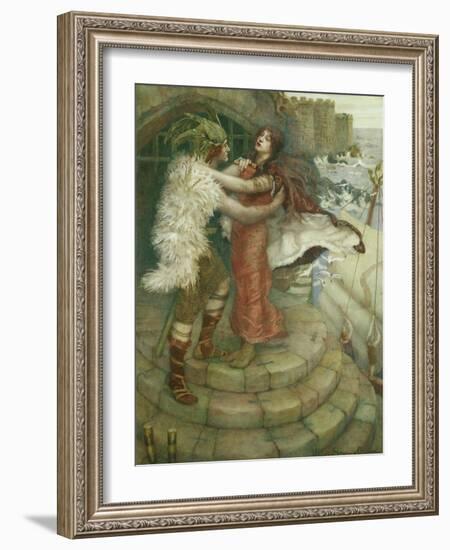 Tristram's Farewell to Iseult-William Stott-Framed Giclee Print