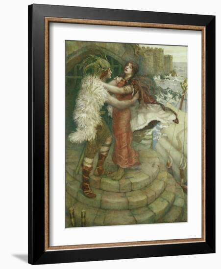 Tristram's Farewell to Iseult-William Stott-Framed Giclee Print