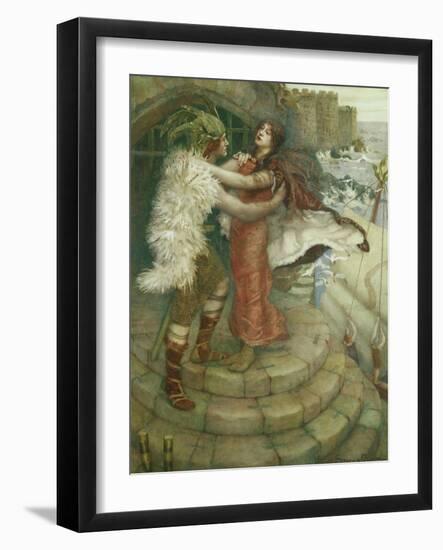 Tristram's Farewell to Iseult-William Stott-Framed Giclee Print