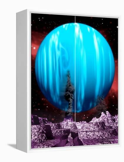 Triton And Neptune-Victor Habbick-Framed Premier Image Canvas