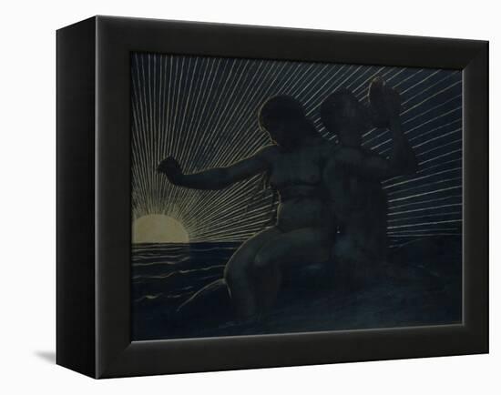 Triton Pair, 1892-Hans Thoma-Framed Premier Image Canvas