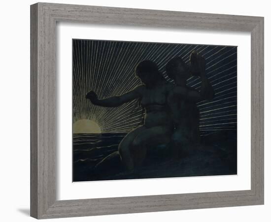 Triton Pair, 1892-Hans Thoma-Framed Giclee Print