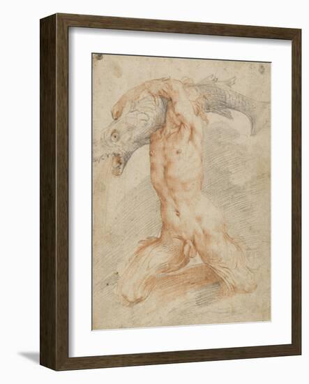 Triton portant un poisson-Federico Barocci-Framed Giclee Print