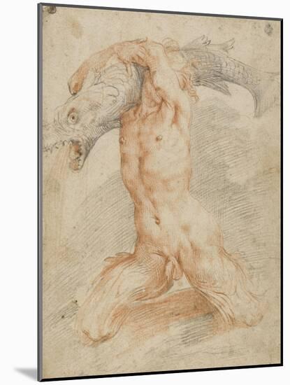 Triton portant un poisson-Federico Barocci-Mounted Giclee Print