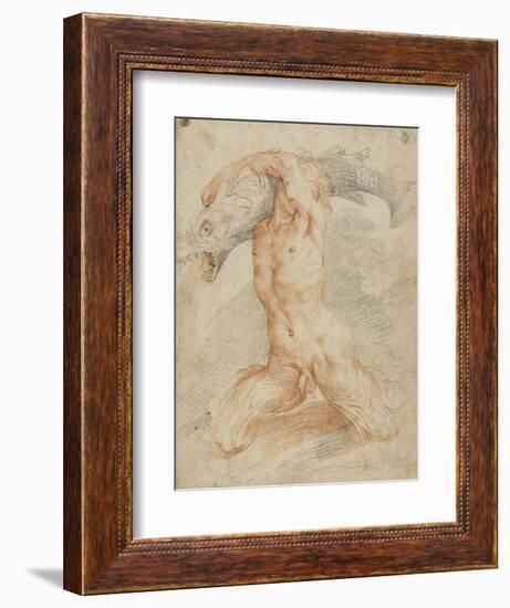 Triton portant un poisson-Federico Barocci-Framed Giclee Print