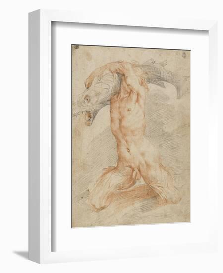 Triton portant un poisson-Federico Barocci-Framed Giclee Print