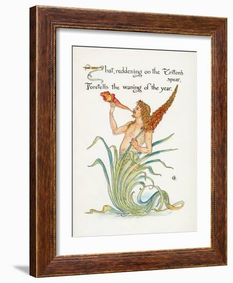 Triton's Spear, Crane-Walter Crane-Framed Art Print