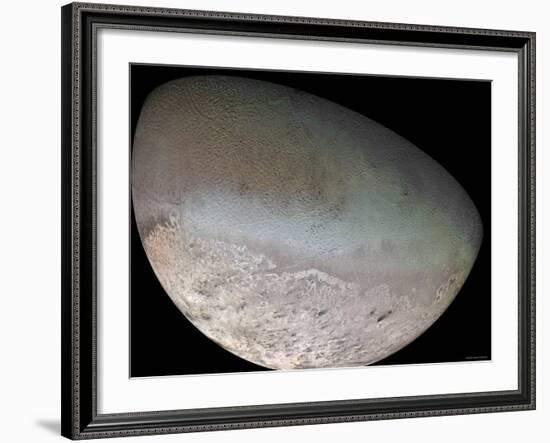 Triton, the Largest Moon of Planet Neptune-Stocktrek Images-Framed Photographic Print