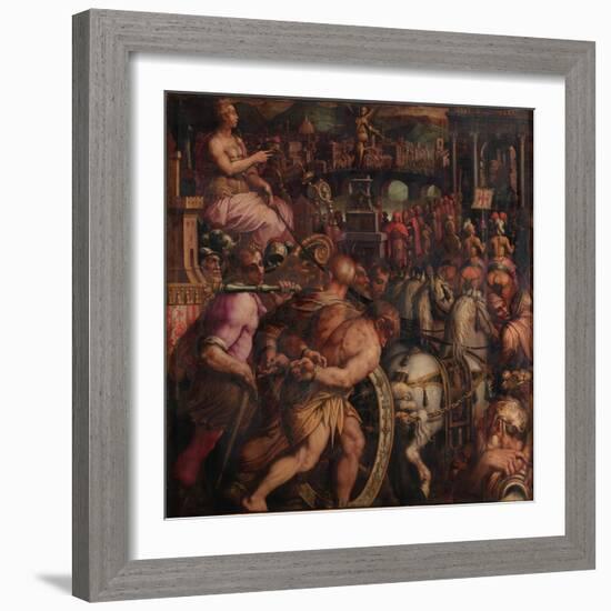 Triumph after the Victory of Pisa, 1563-1565-Giorgio Vasari-Framed Giclee Print