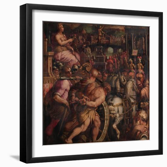 Triumph after the Victory of Pisa, 1563-1565-Giorgio Vasari-Framed Giclee Print