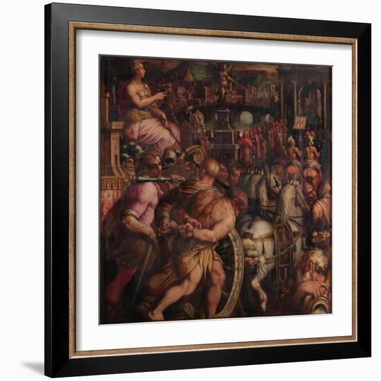 Triumph after the Victory of Pisa, 1563-1565-Giorgio Vasari-Framed Giclee Print