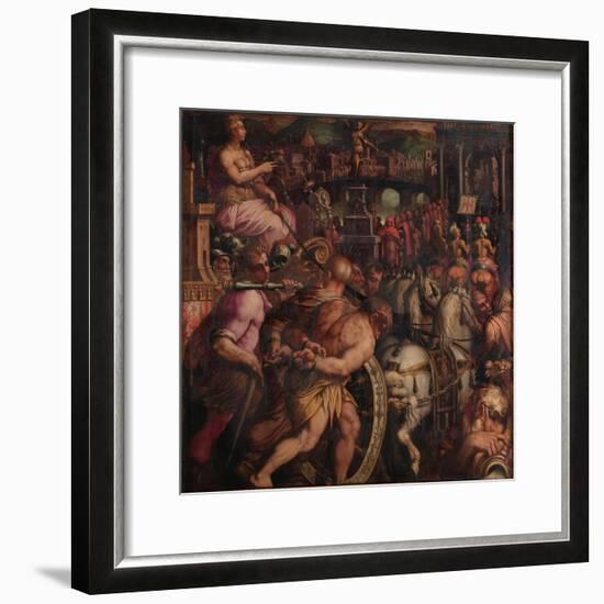 Triumph after the Victory of Pisa, 1563-1565-Giorgio Vasari-Framed Giclee Print