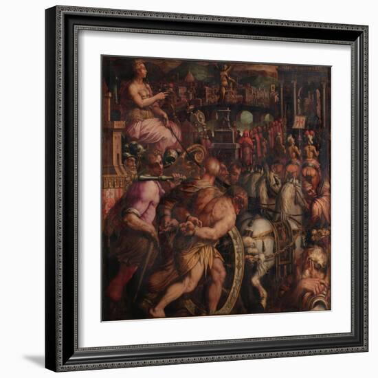 Triumph after the Victory of Pisa, 1563-1565-Giorgio Vasari-Framed Giclee Print