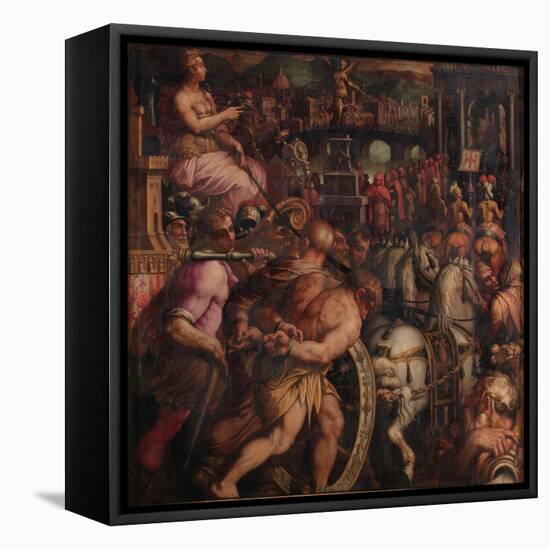 Triumph after the Victory of Pisa, 1563-1565-Giorgio Vasari-Framed Premier Image Canvas