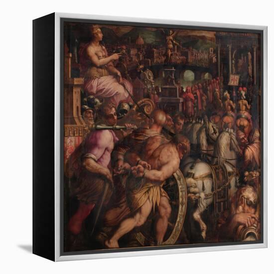 Triumph after the Victory of Pisa, 1563-1565-Giorgio Vasari-Framed Premier Image Canvas