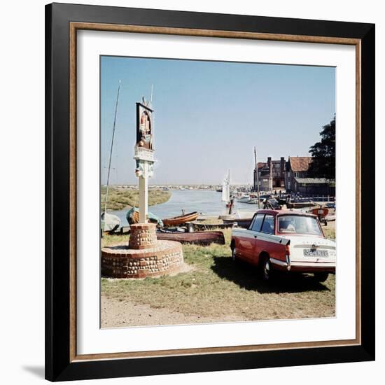 Triumph Herald Car on Norfolk Coastline, 1966-Malcolm MacNeil-Framed Photographic Print