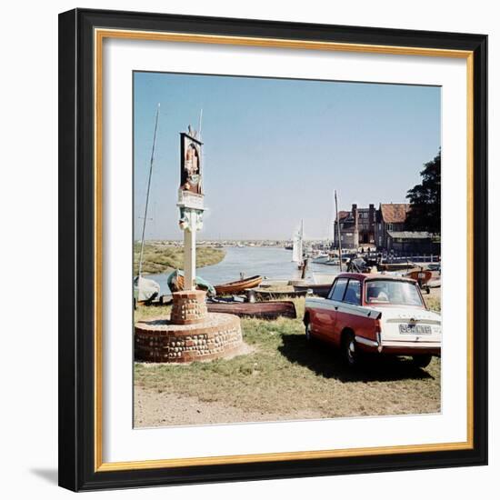 Triumph Herald Car on Norfolk Coastline, 1966-Malcolm MacNeil-Framed Photographic Print